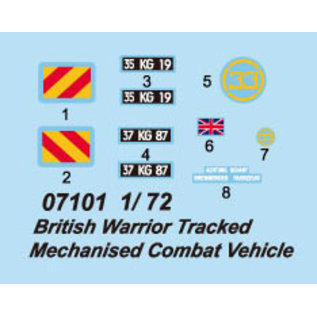 Trumpeter British Warrior Tracked Mechanised Combat Vehicle - 1:72