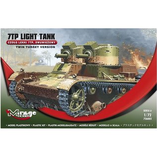 Mirage Hobby poln. leichter Panzer 7 TP mit Zwillingsturm - 1:72