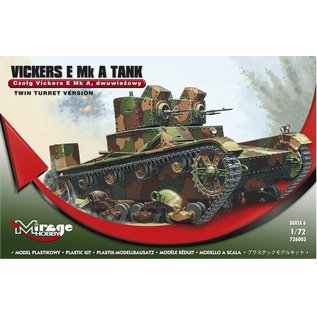 Mirage Hobby brit. Vickers E Mk. A Tank - Twin Turret - 1:72