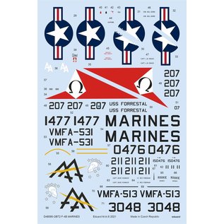 Eduard Decal Satz F-4B "Marines" (f. Tamiya F-4B) - 1:48