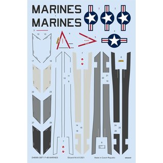 Eduard Decal Satz F-4B "Marines" (f. Tamiya F-4B) - 1:48