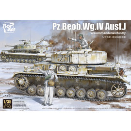 Border Model Border Model - Pz.Beob.Wg. IV Ausf. J w/Commander & Infantry - 1:35