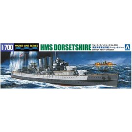 Aoshima Aoshima - brit. schwerer Kreuzer HMS Dorsetshire - Waterline No. 808 - 1:700