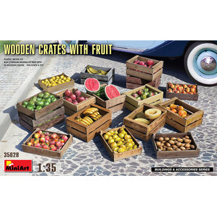 MiniArt Wooden Crates with Fruit - 1:35