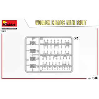 MiniArt Wooden Crates with Fruit - 1:35