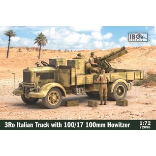 IBG Models 3Ro Italian Truck with 100/17 100mm Howitzer - 1:72
