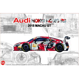 NuNu Model Kit Audi Hong Kong R8 2015 Macau GT - 1:24