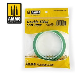 AMMO by MIG Doppelseitiges Klebeband / Double-sided soft tape 15mm x 10m