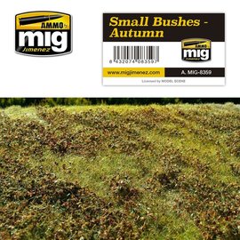 AMMO by MIG AMMO - Small Bushes - Autumn - Vegetation Mat - Realistic ground with vegetation