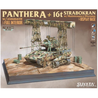 Suyata Panther A + 16T Strabokran w\ maintenance diorama + display base - 1:48