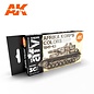 AK Interactive 3rd Gen. Acryl. Set "Afrika Korps Colors 1941 - 43"