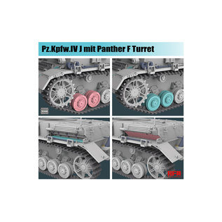 AFV-Club dt. Pz.Kpfw. IV J mit Panther F Turm - 1:35