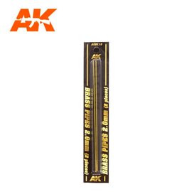 AK Interactive AK Interactive - Brass Pipes 2,0mm - Messing-Röhrchen 2,0mm