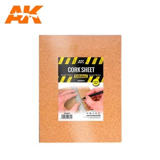 AK Interactive Kork-Platten Sortiment (3. Stck.) 1, 2, 3mm