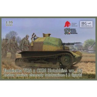 IBG Models TKS Polish Tankette CKM Hotchkiss wz.25 & 2 fig. - 1:35