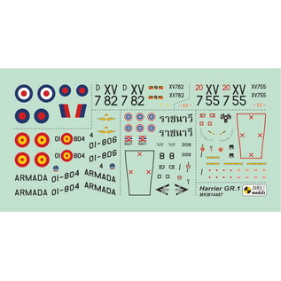 Mark I. Harrier GR.1/GR.1A/VA.1 Matador "VTOL/STOL Fighter" - 1:144