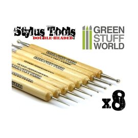 Green Stuff World Green Stuff World - Ball STYLUS Modellierwerkzeug Satz (8-teilig)