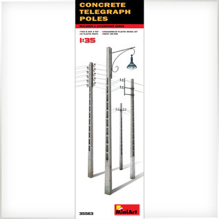 MiniArt Concrete Telegraph Poles - Beton-Telegrafen-Masten - 1:35