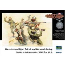 Master Box Master Box - Hand-to-hand fight, British and German infantry. Battles in Northern Africa. WW II era. Kit 1 - 1:35