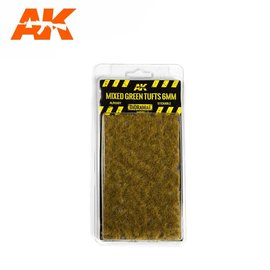 AK Interactive AK Interactive - Mixed Green Tufts 6mm