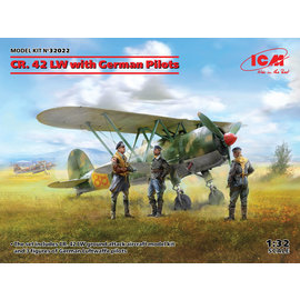 ICM ICM - Fiat CR. 42 Luftwaffe with German Pilots - 1:35