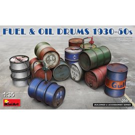 MiniArt MiniArt - Fuel & Oil Drums - 1930 - 50s - 1:35