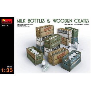 MiniArt Milk Bottles & Wooden Crates - 1:35