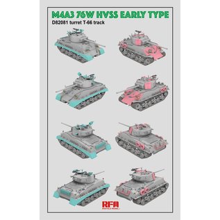 Ryefield Model M4A3 76W Sherman HVSS Early Type - 1:35