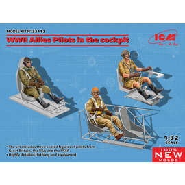 ICM ICM - WWII Allies Pilots in the cockpit (British, American, Soviet) - 1:32