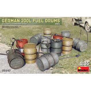 MiniArt German 200L Fuel Drums WWII - 1:35