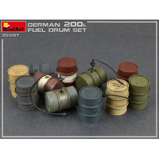 MiniArt German 200L Fuel Drums WWII - 1:35