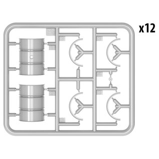 MiniArt German 200L Fuel Drums WWII - 1:35