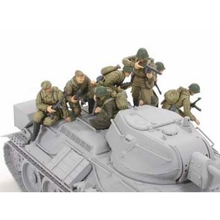 TAMIYA WWII Russian Infantry & Tank Crew Set - 1:48