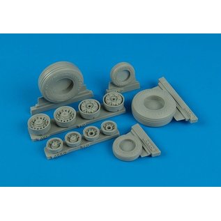 AIRES Grumman F-14D Super Tomcat weighted wheels (Trumpeter kit) - 1:32