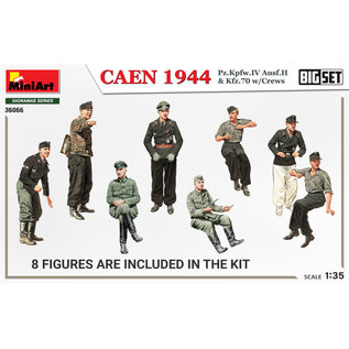 MiniArt Caen 1944 - Pz.Kpfw.IV Ausf.H & Kfz.70 mit Besatzung – BIG SET - 1:35