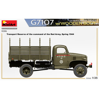 MiniArt 1,5t 4x4 G7107 Cargo Truck w/Wooden Body - 1:35