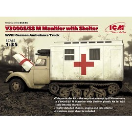 ICM ICM - V3000S/SS M Maultier with Shelter WWII German Ambulance Truck - 1:35