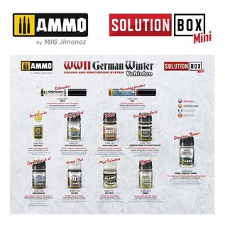 AMMO by MIG Solution Box Mini - How to paint WWII German winter vehicles