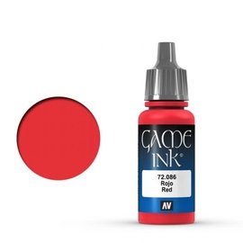 Vallejo Vallejo - Game Ink - 086 Red,  17ml