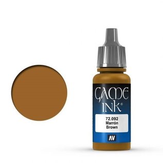 Vallejo Game Ink - 092 Brown,  17ml