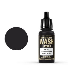 Vallejo Vallejo - Game Color Wash - 201 Black Wash, 17ml