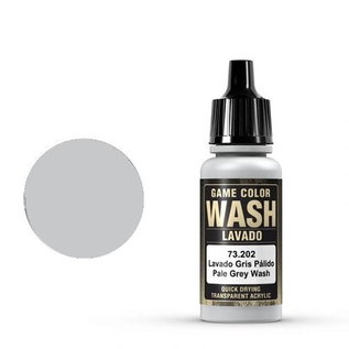 Vallejo Game Color Wash - 202 Pale Grey Wash, 17ml