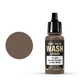 Vallejo Vallejo - Game Color Wash - 203 Umber Wash, 17ml