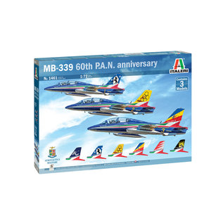 Italeri Aermacchi MB-339 60th P.A.N. Anniversary - 3er Set - 1:72