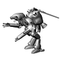 Hasegawa Space Type Humanoid "Schwarzer Hund" - 1:20