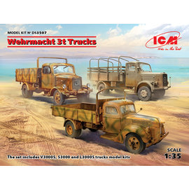 ICM ICM - Wehrmacht 3t Trucks (V3000S, KHD S3000, L3000S) - 1:35