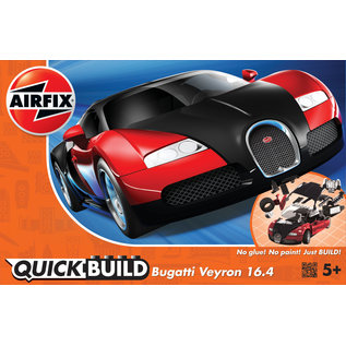 Airfix Quick Build - Bugatti 16.4 Veyron black/red