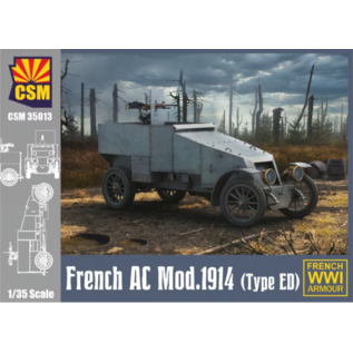 Copper State Models French Armored Car Modele 1914 (Type ED) - 1:35