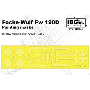 IBG Models Focke-Wulf Fw 190D Painting Masks - 1:72