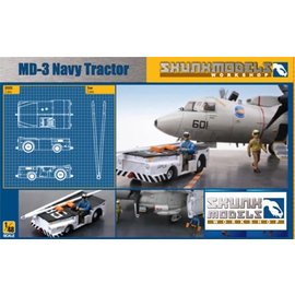 Skunkmodels Skunkmodels - MD-3 Navy Tractor with 3 figures - 1:48